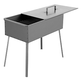 Коптильня двухъярусная 500 x 270 x 175 мм, 0.8 мм, с поддоном, на ножках, Россия Camping Palisad