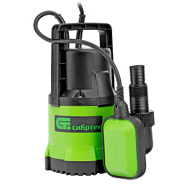 Дренажный насос для чистой воды СДН300-5, 300Вт, напор 6,5м 6500л/ ч Сибртех 97261