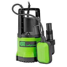 Дренажный насос для чистой воды СДН500-5, 500Вт, напор 8м, 8000л/ч Сибртех 97262