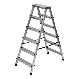 Стремянка двусторонняя 6ст,алюмин,Сибртех