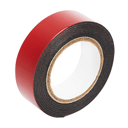 Лента клейкая  на вспененной основе  двухсторонняя черная  19мм*1,5м