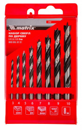 Набор сверл по дереву ,6-8-10-12-13-14мм,L300мм,6шт,Sparta