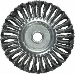 Щетка для УШМ ,150мм,плоская,крученая проволока 0,35мм/Matrix