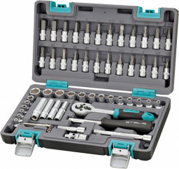 Набор инструментов,1/2,3/8, 1/4,пластиковый кейс 215 предметов