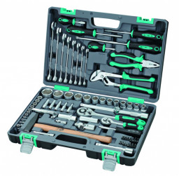 Набор инструментов,1/2,3/8,1/4,пластиковый кейс 172 предм//Сибртех