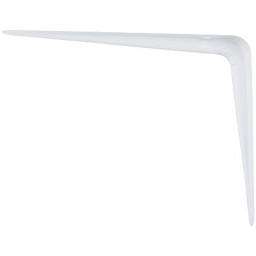 Кронштейн угловой с ребром 75 х 100мм белый Сибртех