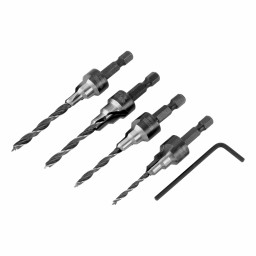 Набор сверл под конфирмат ,3-5мм,4шт/Denzel