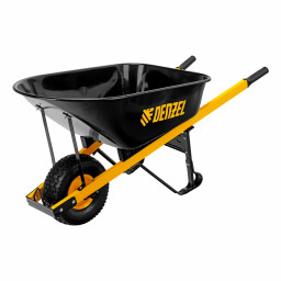 Тачка строительная,усиленная,объем 140л,230кг,колесо 15*6,00-6/DENZEL