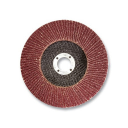 Круг лепестковый торцевой КЛТ-1, зернистость P 100(12Н), 125 х 22.2 мм, "БАЗ" Россия