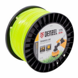 Леска для триммера квадратная витая 2,4мм*10м Сибртех