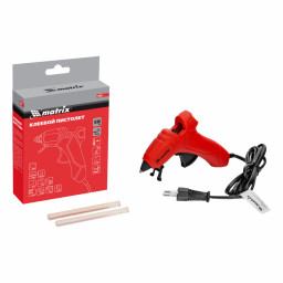 Клеевой пистолет, 7мм, 15(60)Вт, 8г/мин Matrix