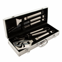 Набор приборов для барбекю 5шт в алюм.кейсе Camping//Palisad
