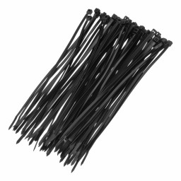 Хомуты 200*4,8 мм пластиковые черные (100шт)