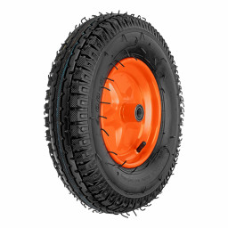 Колесо пневматическое усиленное, шина 8PR, 4.00-8 D400 мм, внутренний диаметр подшипника 20 мм, длин