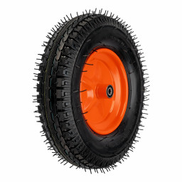 Колесо пневматическое усиленное, шина 8PR, 4.00-8 D400 мм, внутренний диаметр подшипника 12 мм,