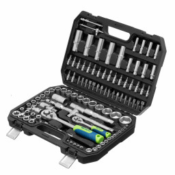 Набор инструментов 1/2", 1/4" 82предмета Сибртех