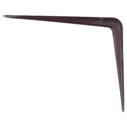 Кронштейн угловой с ребром 75 х 100мм коричневый Сибртех