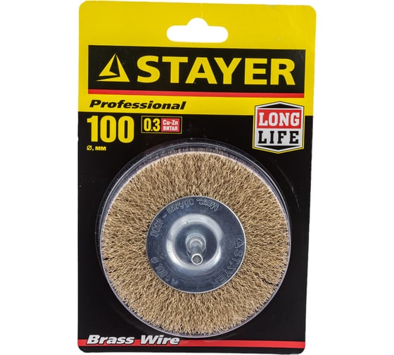 Щетка-крацовка дисковая STAYER 100мм