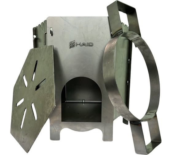 Мангал комбинир. 60х30х70см с кольцом под казан и заслонкой D-280мм.сталь 3мм