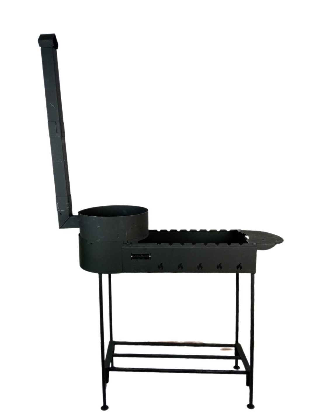 Мангал комбинир. 8-12 л с печью под казан D-360мм