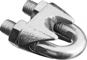 Зажим D-19мм для стальных канатов DIN 741