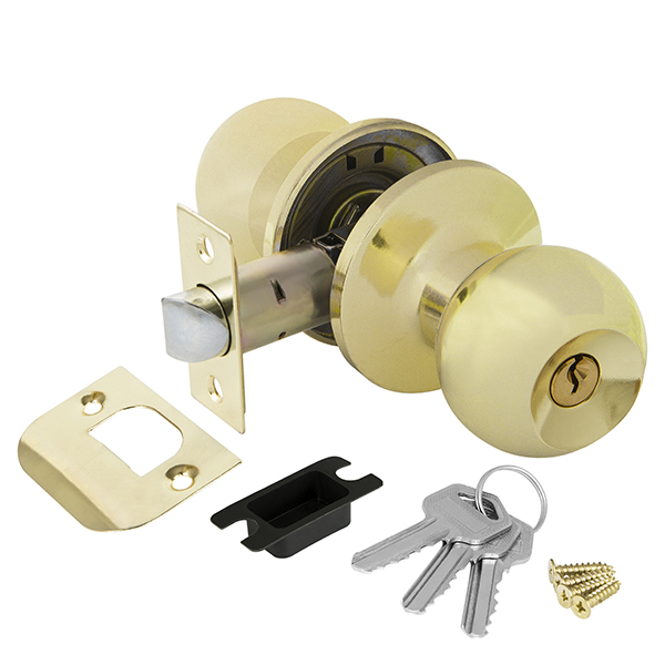 Ручка защелка DK682 PB-ET (6082 рв-е(кл,/фик) золото