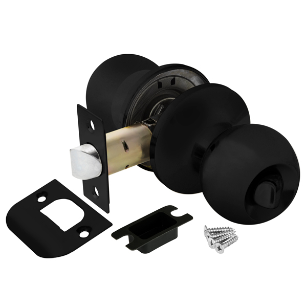 Ручка защелка DK682 BL-BK( 6082 Bl-D) черный 44443