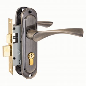 СТАНДАРТ 103/50 AB старая бронза м/о 50мм кл/кл Замок врезной с/руч  (20)