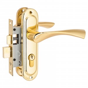 СТАНДАРТ 103/50 GP латунь  м/о 50мм кл/кл Замок врезной с/руч  (20)