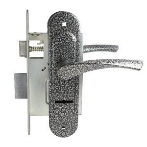 Птимаш ЗВ9-4.07 (ЗВ9-0623) с пружиной серебро Замок врезной с/руч (10)