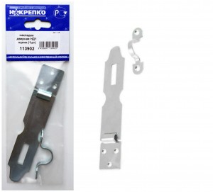 Накладка дверная НД1 оцинкованная (1шт BL) (цена за уп) НАКРЕПКО