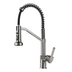 Смеситель для кухни с гибким изливом. керам.картр.40мм RL4302-B LEDEME