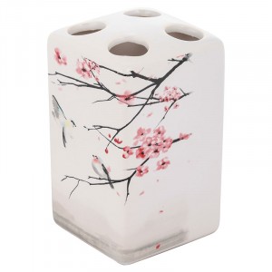 Держатель для зубных щеток "Сакура" Рыжий Кот