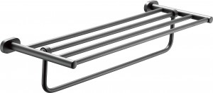 Полка для ванной подвесная на присосках Бриллиант 25*11,5*4см, металл, 310778, Рыжий кот