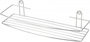 Полка для ванной настенная Lecco 35*13*7, хром. металл, 310850, Рыжий кот