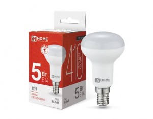 Лампа св/д VC R39 E14 5W(410lm) 4000K 4K 39x68 (без пульсации)ASD/InHome