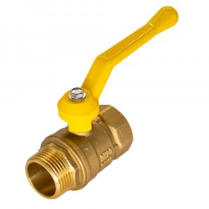 Кран шар. для газа угловой 3/4" (вн-вн, г/г) бабочка CGLFFB34