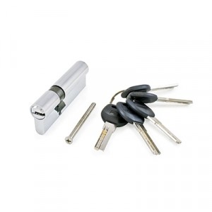 АЛЛЮР HD F 90-5К CP[25x10x55] хром перф.кл Цилиндровый механизм