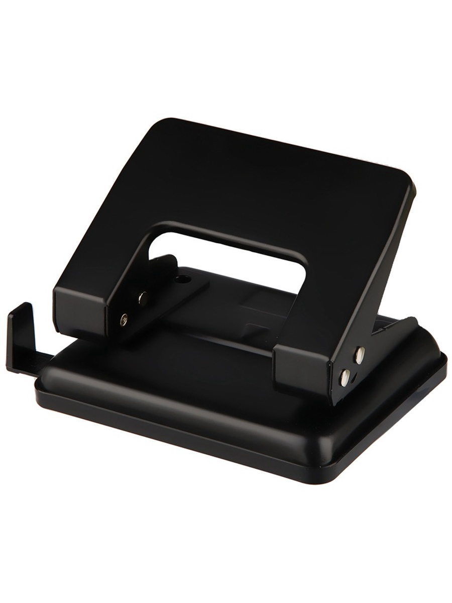 Дырокол OfficeSpace 10л., металлический, черный