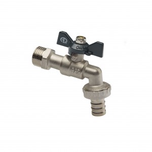 Кран шар. 1/2 ,водоразборный под шланг,бабочка