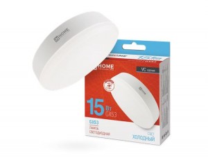 ASD/InHome лампа св/д VC GX53 св/д 15W(1430lm) 6500К 6K 75x27 (без пульсации)