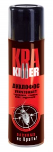 Аэрозоль KRA killer 230мл красн (300см3) (от тараканов,муравьев,клопов) б/з Ваше хозяйство (дихлофос
