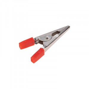 Зажим крокодил 5А 52мм красный (средний) 16-0004 REXANT (цена за 1шт)