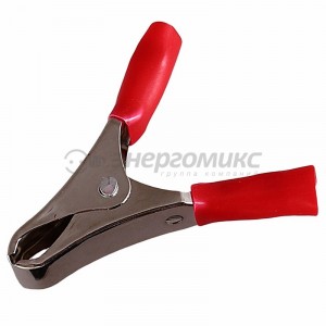 Зажим крокодил 10А 50мм красный 16-0012 REXANT (цена за 1шт)