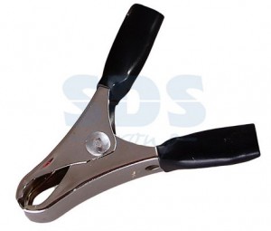 Зажим крокодил 10А 50мм черный 16-0012 REXANT (цена за 1шт)