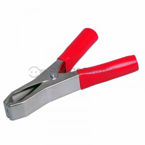 Зажим крокодил 15А 75мм красный 16-0013 REXANT (цена за 1шт)