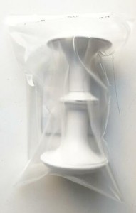 Ручка кнопка РК1-7 белая Накрепко