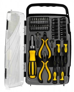 Набор отвертка реверсивная с эргономичной  ручкой с насадками  41предмет STAYER