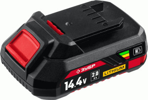 Аккумуляторная батарея ЗУБР 14,4 В ,2,0 Ач, АКБ-С1-14-2