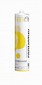 Герметик силиконовый универсальный черный 290мл, MasterTeks